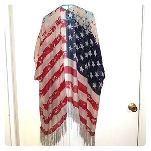 American Flag Shawl